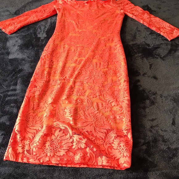 Off The Shoulder Lace Cocktail Dress - Picture 2 of 6